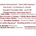 Inaugurazione Anno Accademico - Presentazione del libro di poesie IL VENTO E L'ANIMA